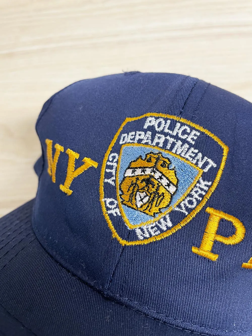 vintage 90s NYPD snapback hat | private stock sold by Good Market Thrift Store product image thumbnail 2