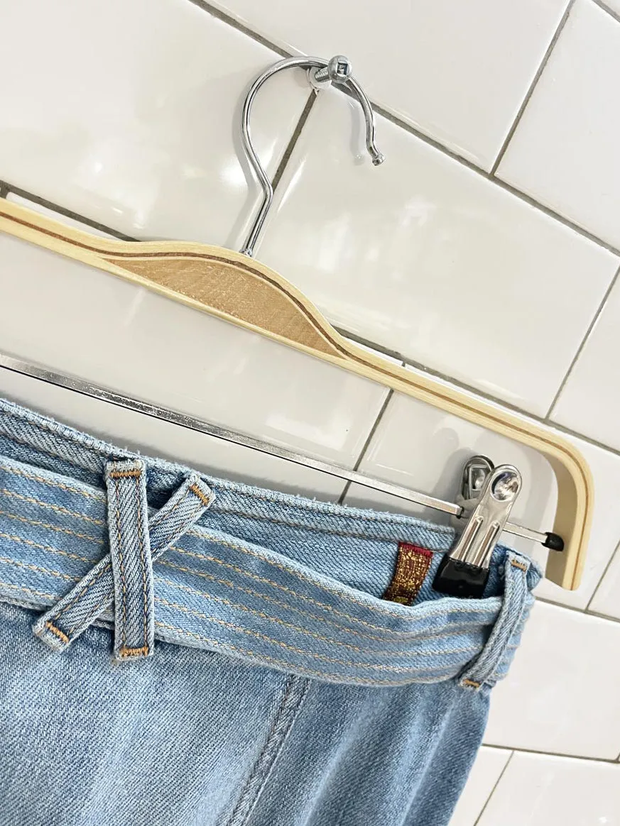 7 for all mankind belted denim maxi skirt sold by Good Market Thrift Store product image thumbnail 3