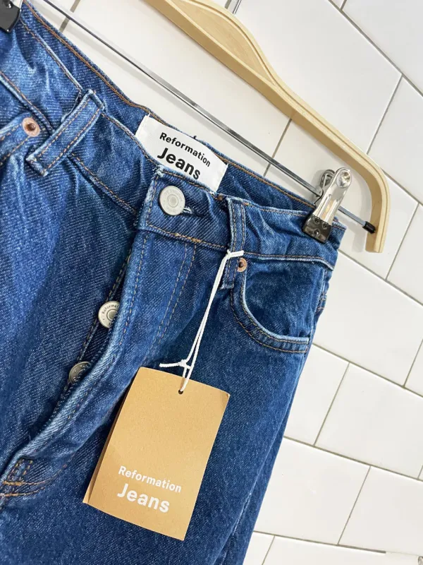 nwt reformation cynthia high rise straight jeans | long sold by Good Market Thrift Store