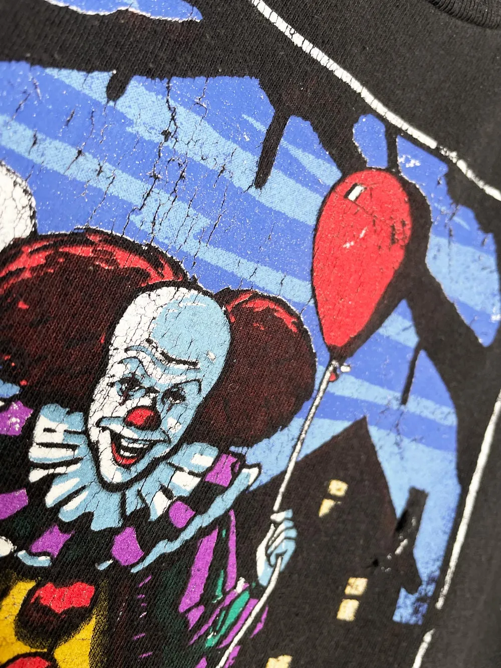 IT original pennywise scary clown graphic tee | halloween sold by Good Market Thrift Store product image thumbnail 2