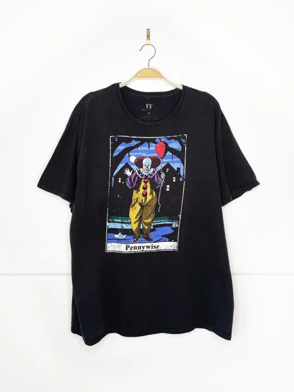 IT original pennywise scary clown graphic tee | halloween sold by Good Market Thrift Store