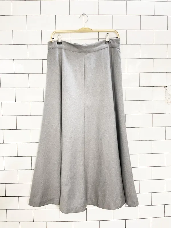 vintage wool a-line full midi skirt | lined sold by Good Market Thrift Store