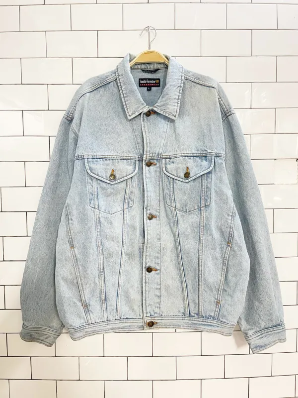 vintage smith-forester light wash denim jacket sold by Good Market Thrift Store