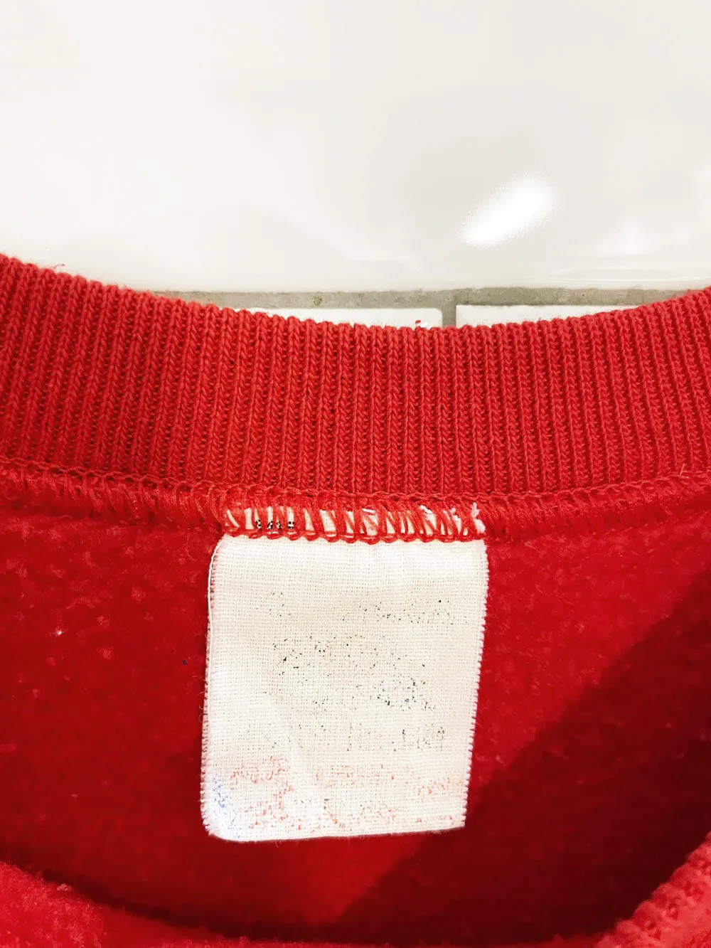 vintage 80s ohio state collegiate raglan sweatshirt sold by Good Market Thrift Store product image thumbnail 3