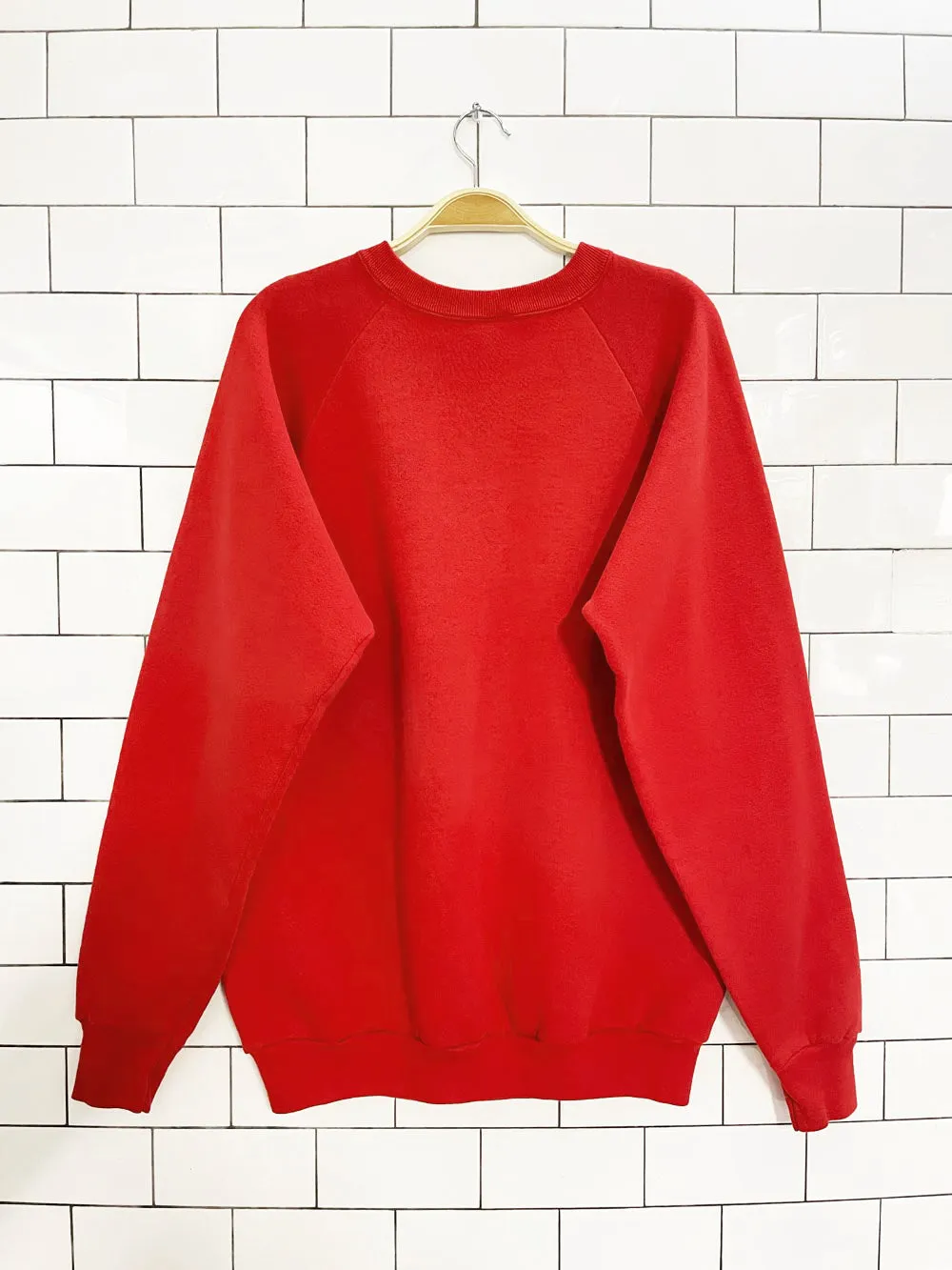 vintage 80s ohio state collegiate raglan sweatshirt sold by Good Market Thrift Store product image thumbnail 4