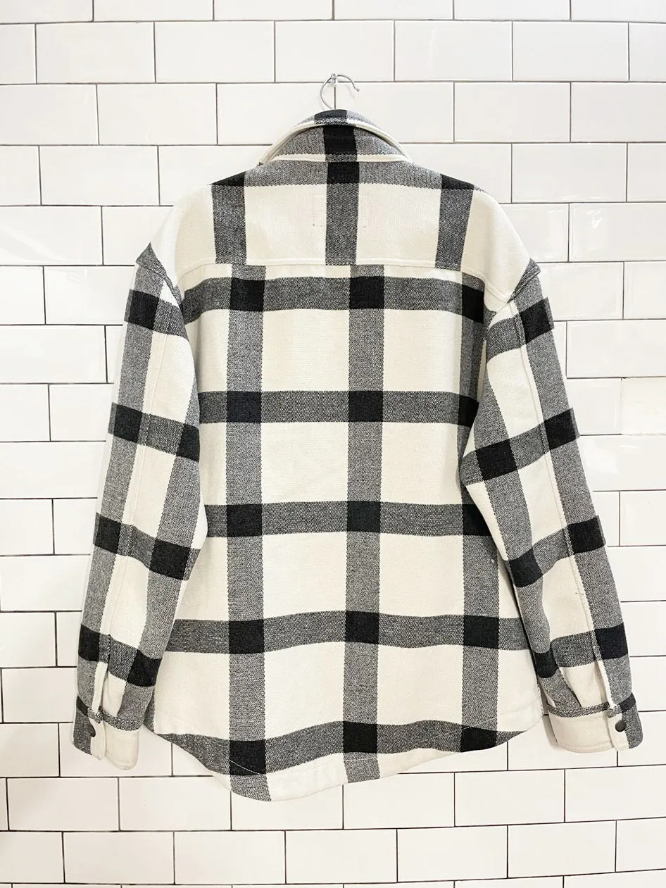 american eagle plaid snap button shirt jacket sold by Good Market Thrift Store product image thumbnail 4