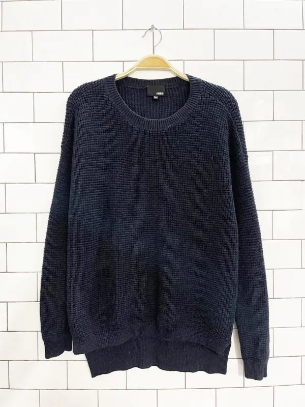wilfred free isabelle 100% merino wool waffle knit sweater | aritzia sold by Good Market Thrift Store
