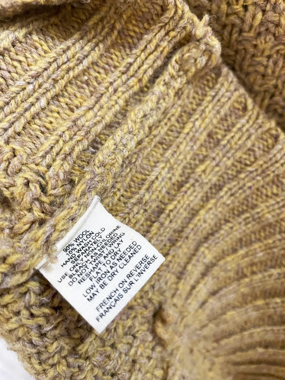 moth wool-blend argyle pom oversized sweater | anthropologie sold by Good Market Thrift Store product image thumbnail 5