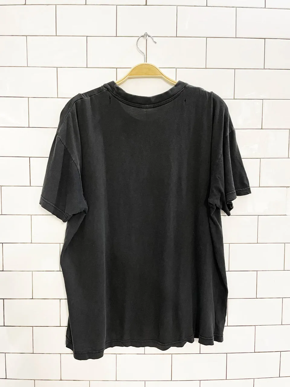 vintage 90s leonardo da vinci vitruvian man art faded distressed tee sold by Good Market Thrift Store product image thumbnail 5