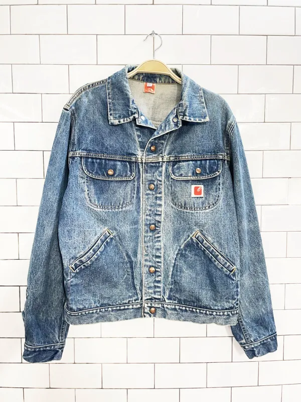 vintage 70s gwg snap button denim jacket | made in Canada sold by Good Market Thrift Store