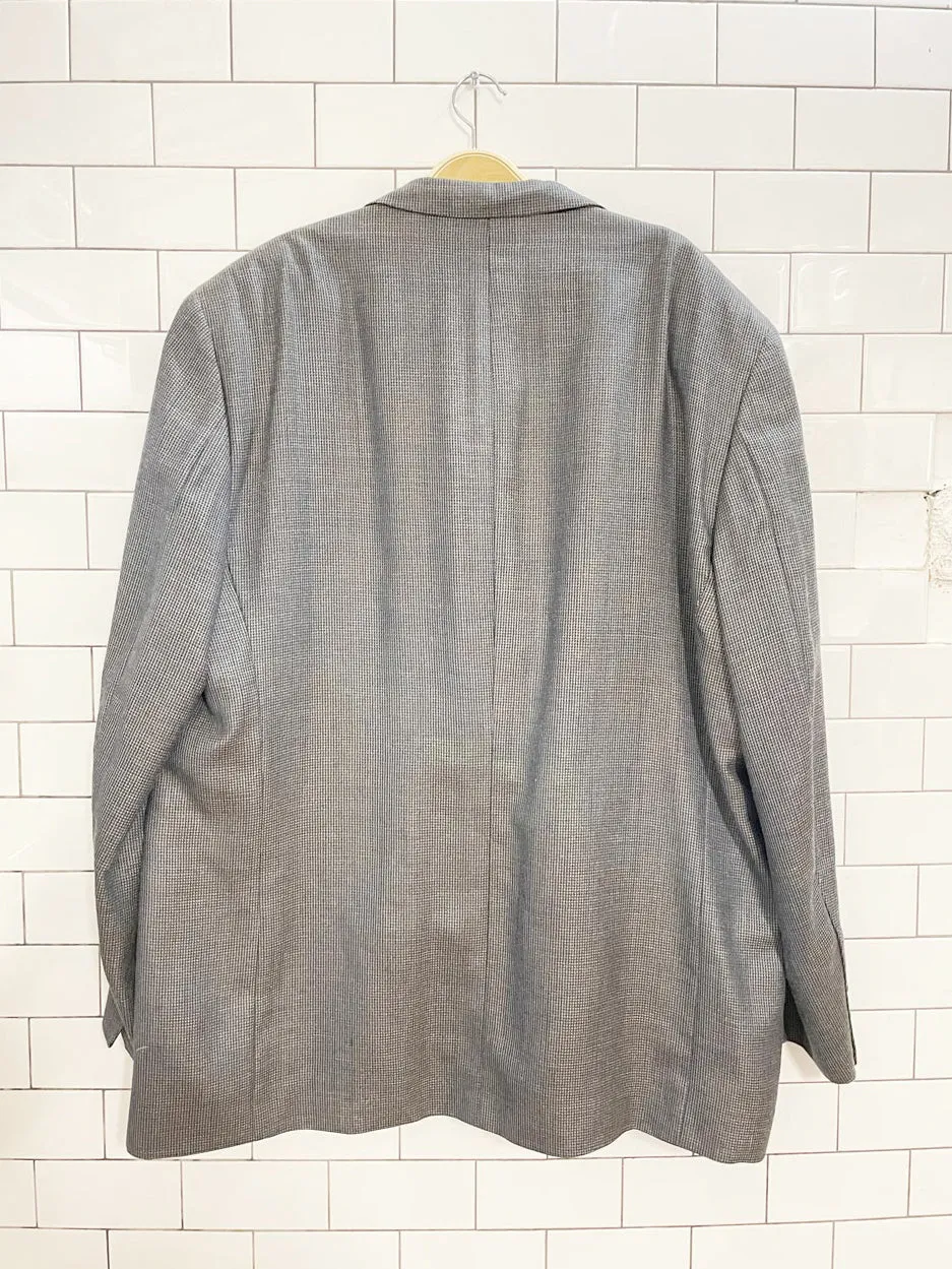 pronto uomo silk-wool menswear blazer | made in Chile sold by Good Market Thrift Store product image thumbnail 3