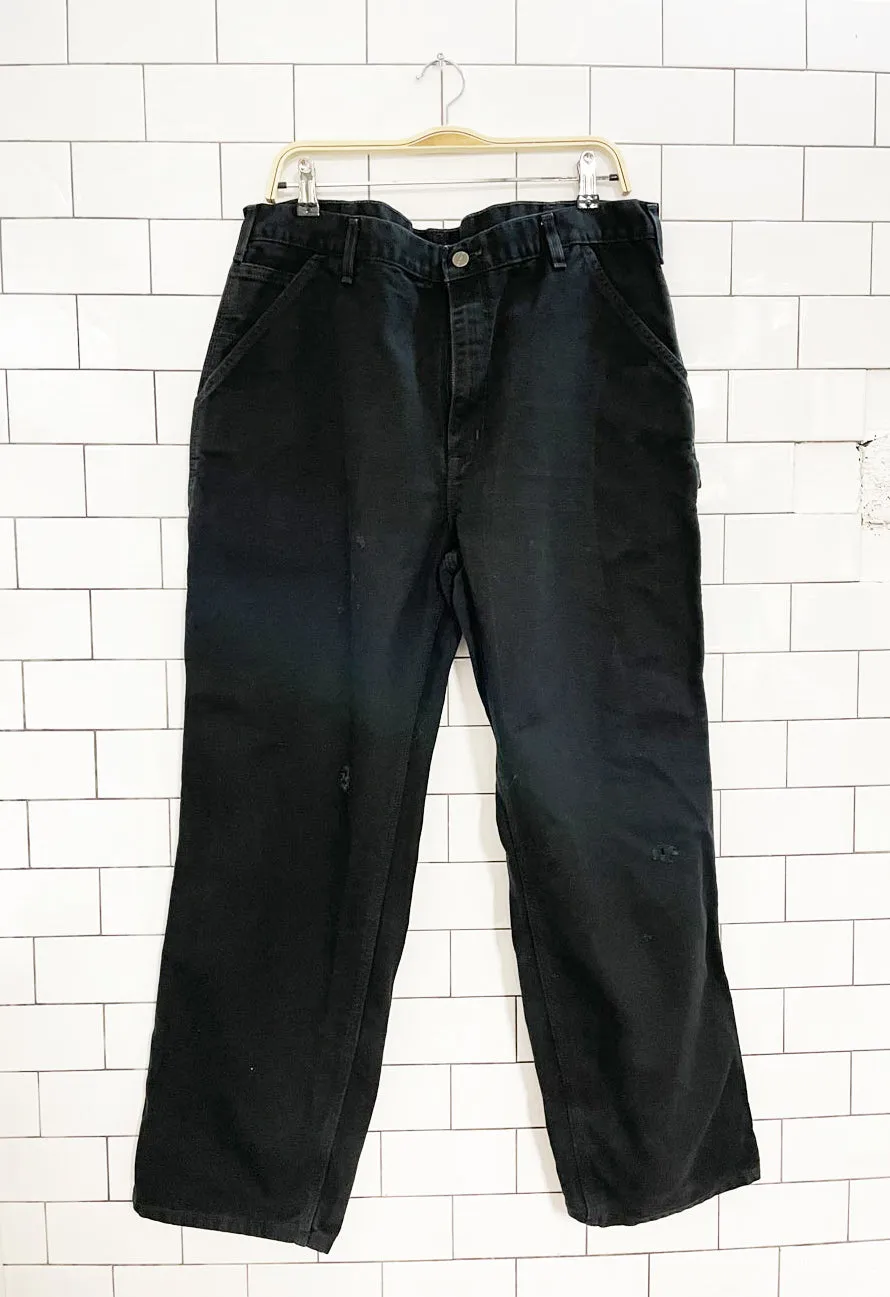 carhartt distressed twill carpenter pant sold by Good Market Thrift Store product image thumbnail 2