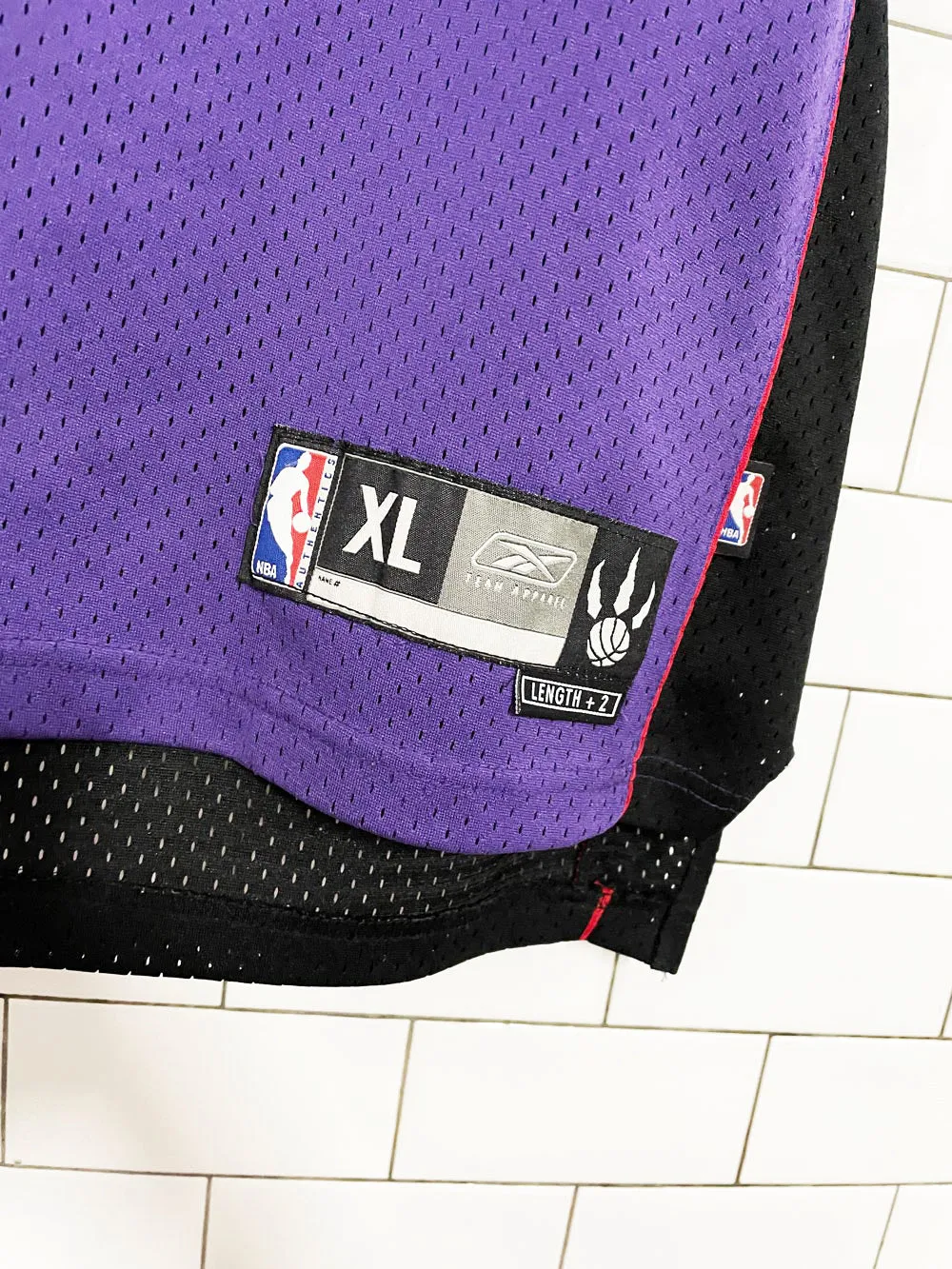 vintage 00s raptors chris bosh #4 reebok NBA jersey | 03-04 away sold by Good Market Thrift Store product image thumbnail 4