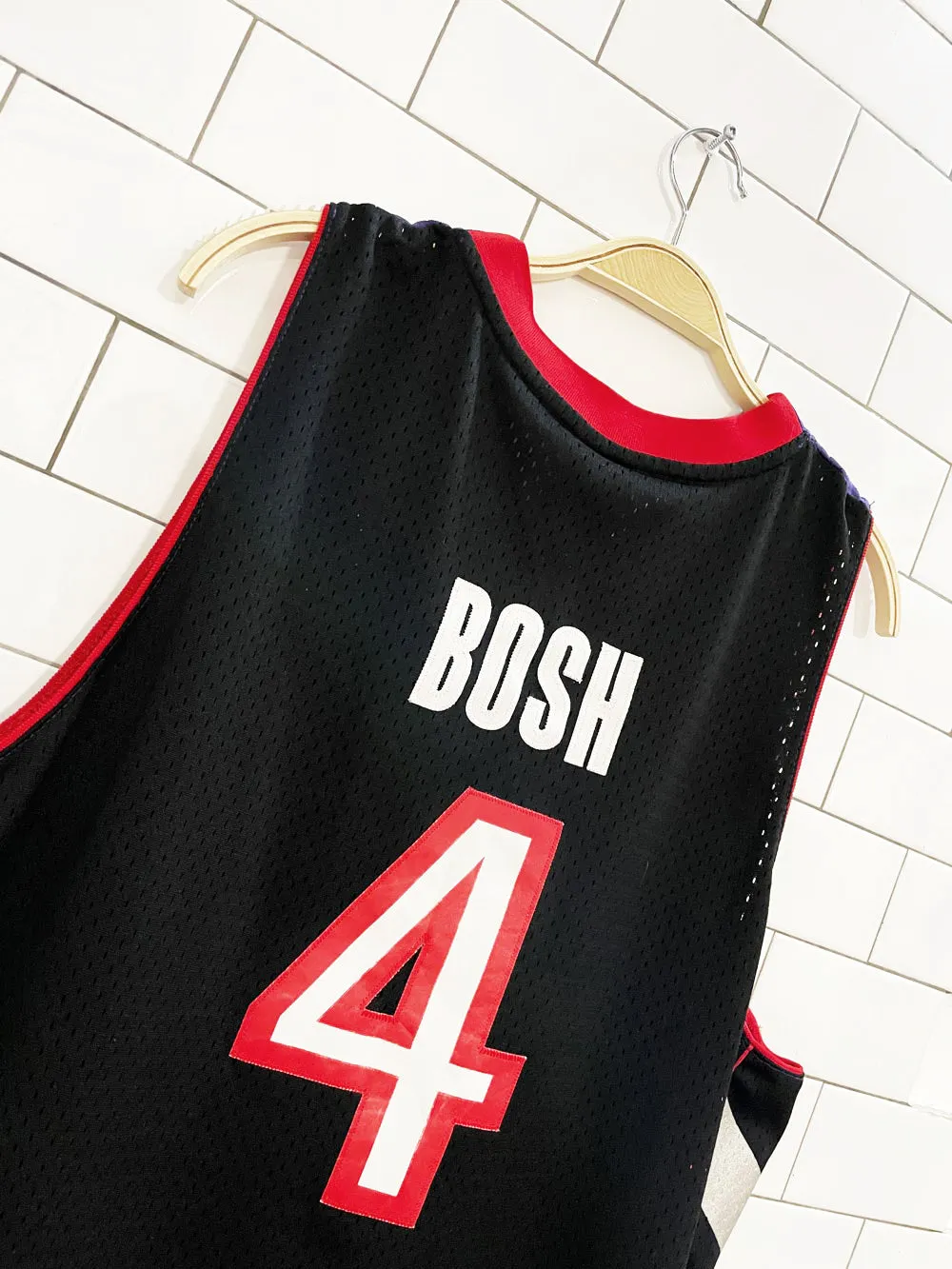 vintage 00s raptors chris bosh #4 reebok NBA jersey | 03-04 away sold by Good Market Thrift Store product image thumbnail 2