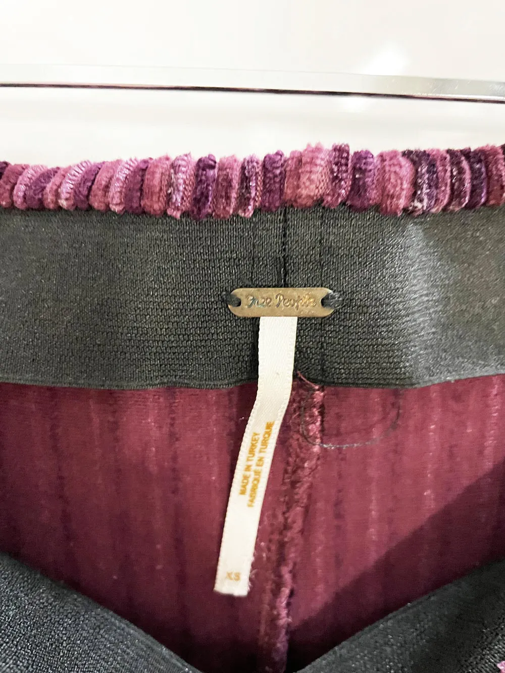 free people pull on velvet flares | super high rise sold by Good Market Thrift Store product image thumbnail 5