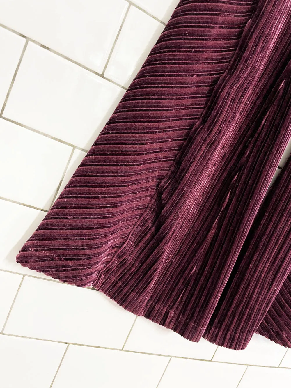 free people pull on velvet flares | super high rise sold by Good Market Thrift Store product image thumbnail 3