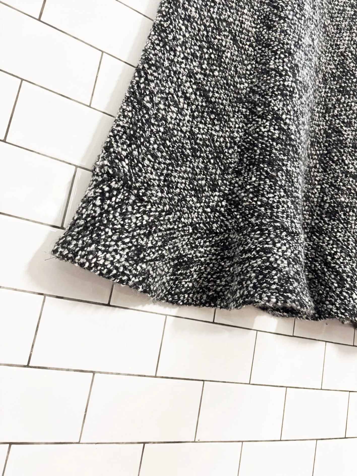 vintage hobbs wool-blend tweed maxi skirt sold by Good Market Thrift Store product image thumbnail 3