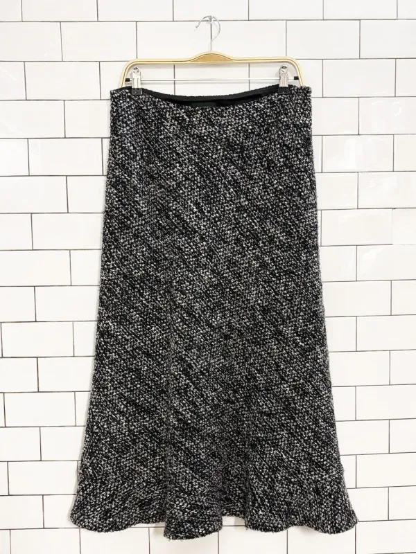 vintage hobbs wool-blend tweed maxi skirt sold by Good Market Thrift Store