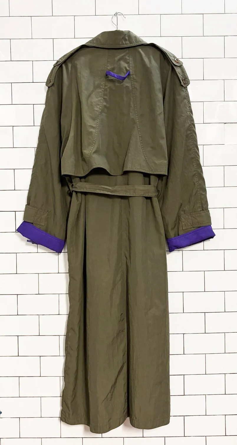 vintage 90s j gallery classic belted trench coat | removable liner sold by Good Market Thrift Store product image thumbnail 5