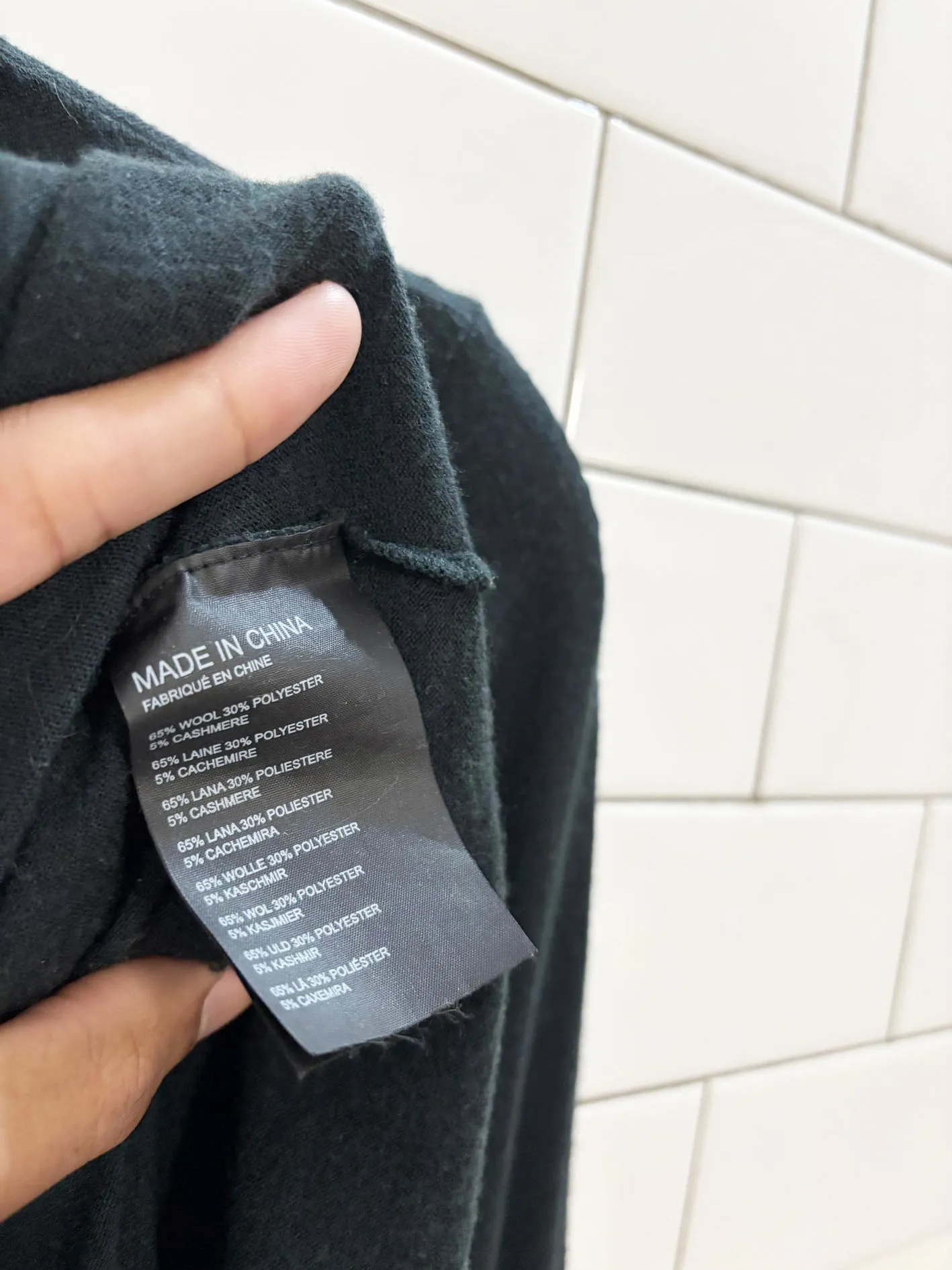 club monaco wool-cashmere blend light turtleneck sold by Good Market Thrift Store product image thumbnail 5