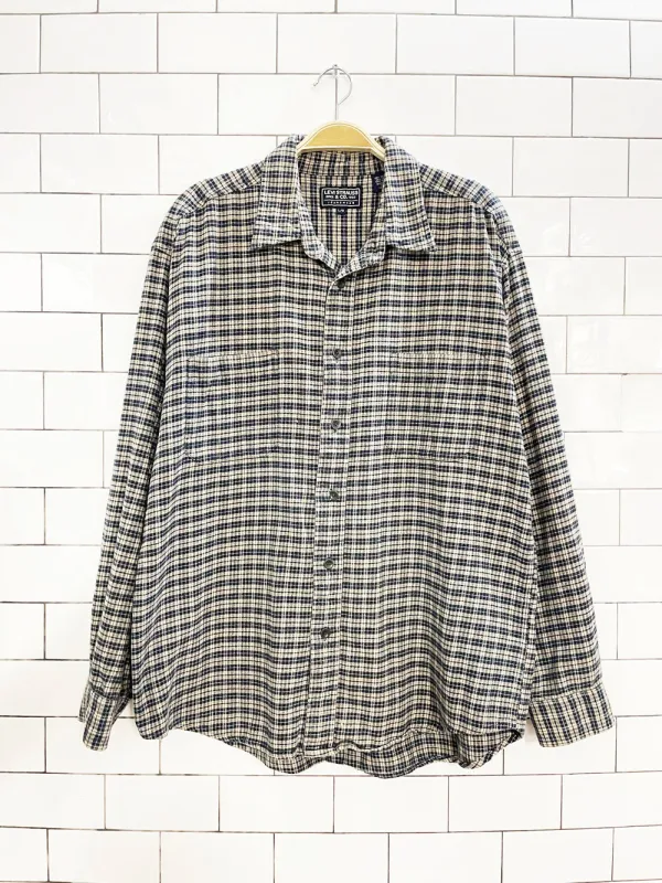 vintage 00s levi's flannel shirt | made in India sold by Good Market Thrift Store
