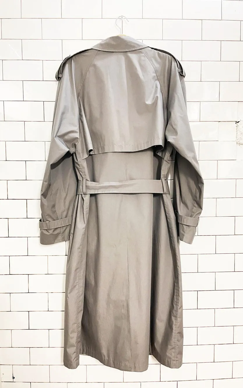 vintage london fog classic belted trench coat sold by Good Market Thrift Store product image thumbnail 3