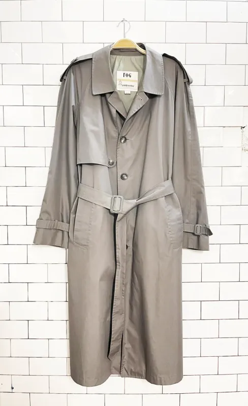vintage london fog classic belted trench coat sold by Good Market Thrift Store