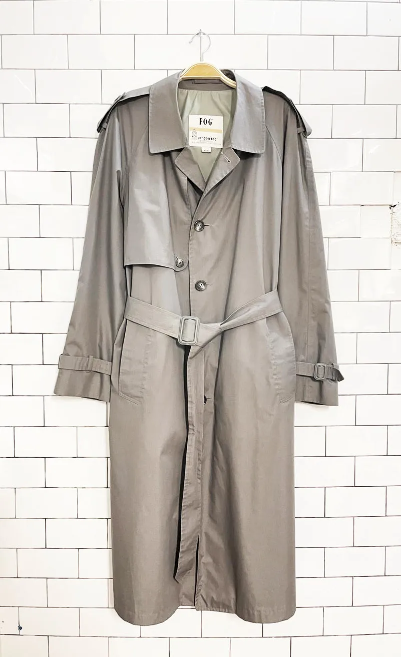 vintage london fog classic belted trench coat sold by Good Market Thrift Store