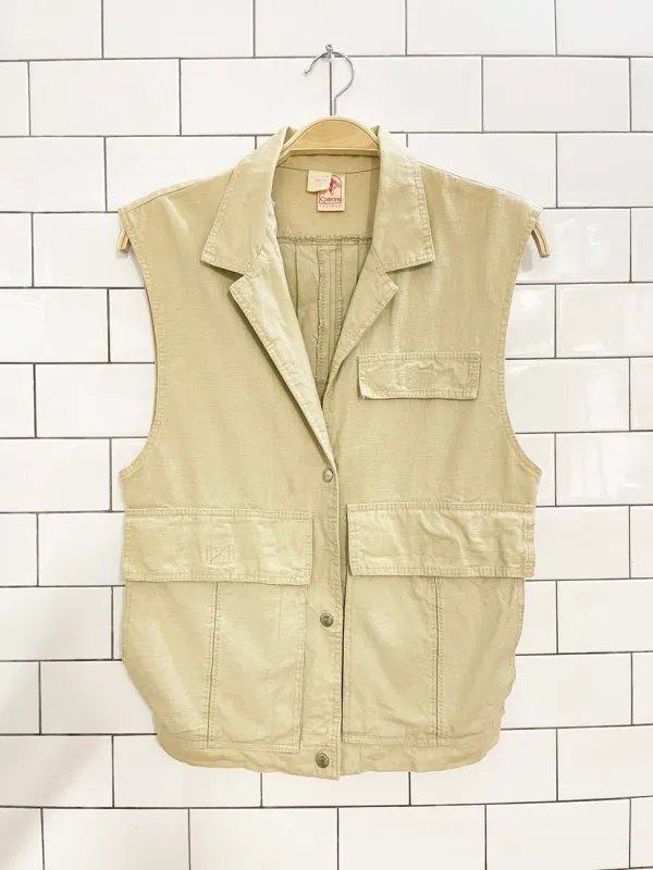 vintage seasons aero safari utility vest | union made sold by Good Market Thrift Store