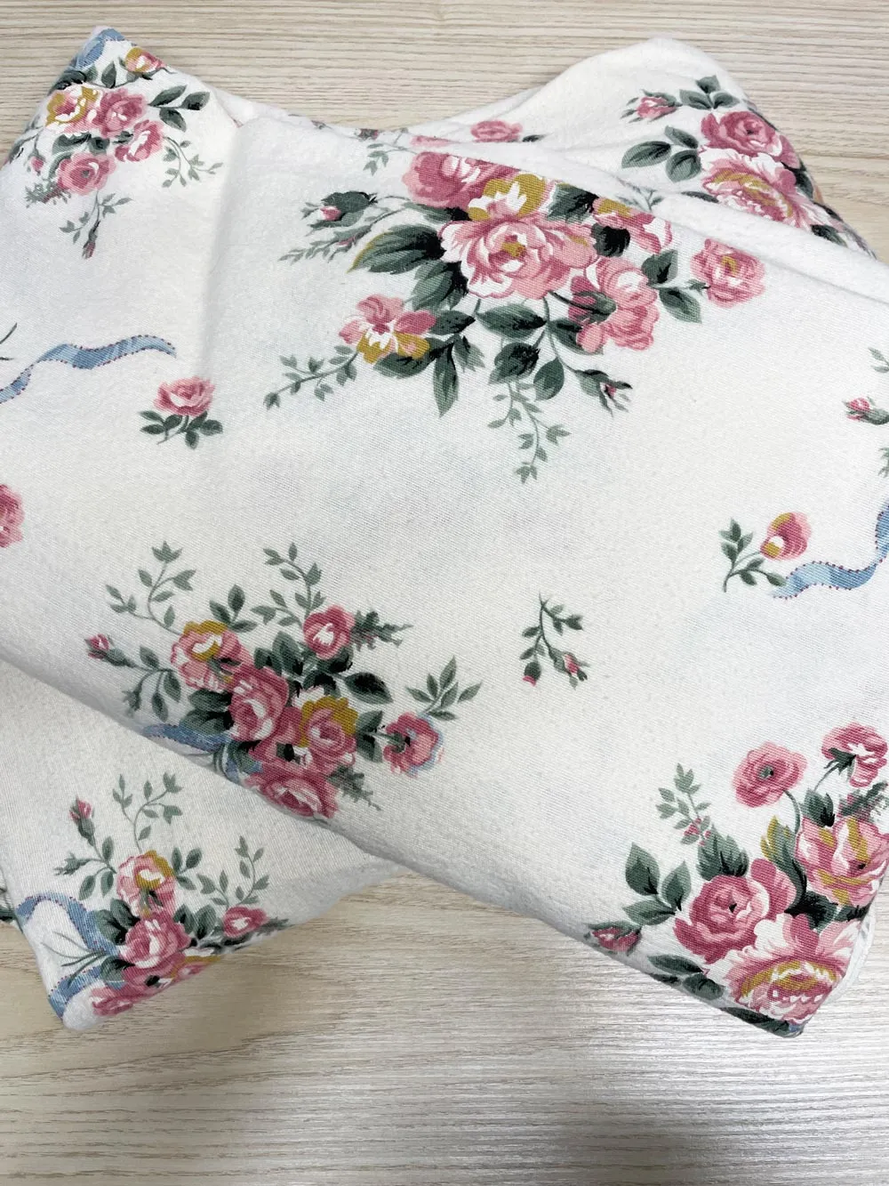 vintage cs brooks floral flannel sheet set | full sold by Good Market Thrift Store