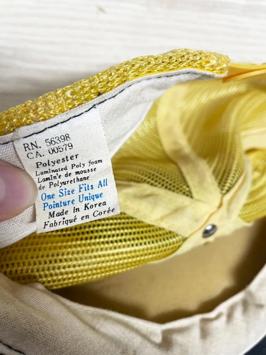 vintage 80s joel construction snap back trucker hat sold by Good Market Thrift Store product image thumbnail 4