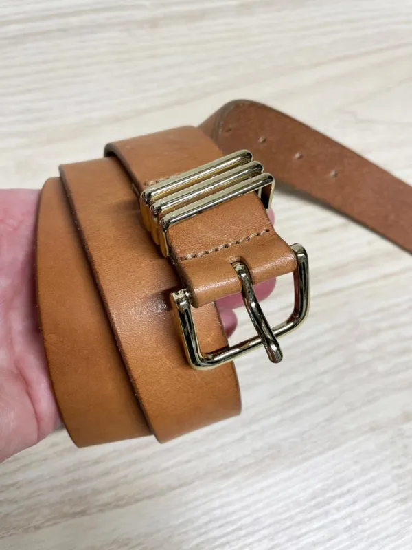 j crew italian leather belt | made in USA sold by Good Market Thrift Store
