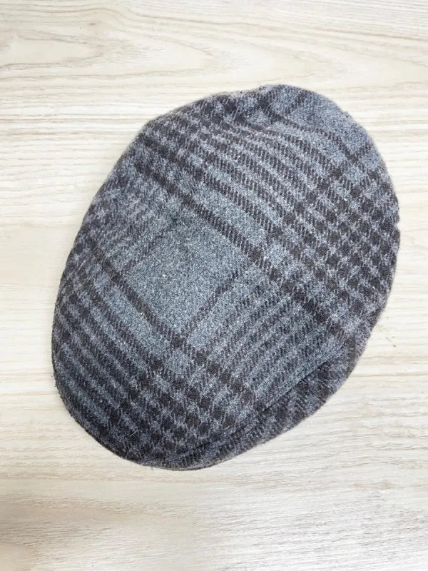 vintage wool-blend tweed flat cap sold by Good Market Thrift Store