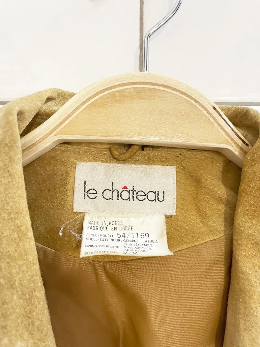 vintage 80s le chateau suede western fringe leather jacket sold by Good Market Thrift Store product image thumbnail 4