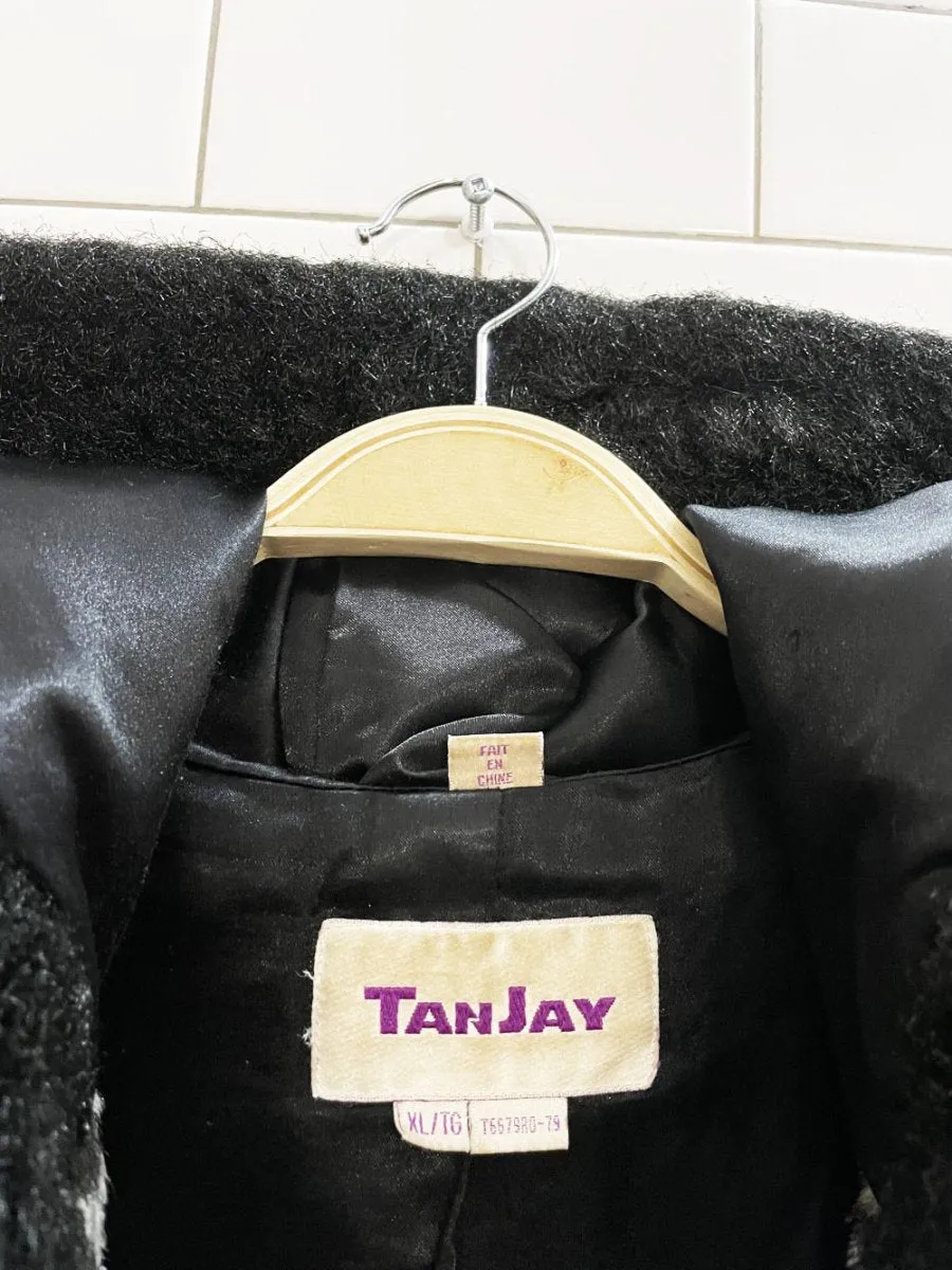 vintage 00s tanjay faux fur animal print hooded coat sold by Good Market Thrift Store product image thumbnail 5