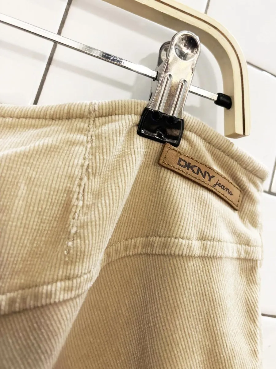 y2k dkny jeans corduroy knee-length skirt sold by Good Market Thrift Store product image thumbnail 2