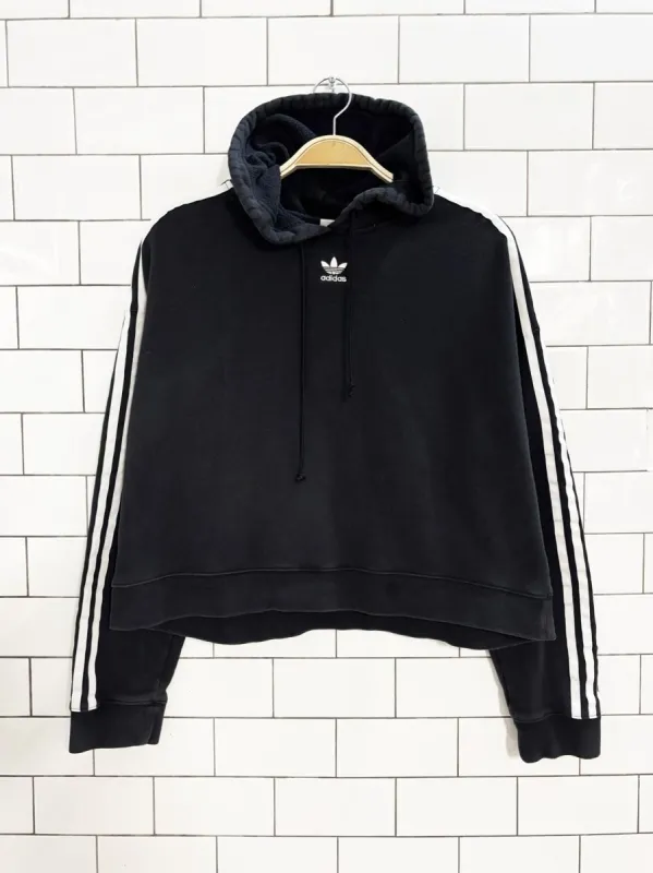 adidas originals crop hooded sweatshirt sold by Good Market Thrift Store