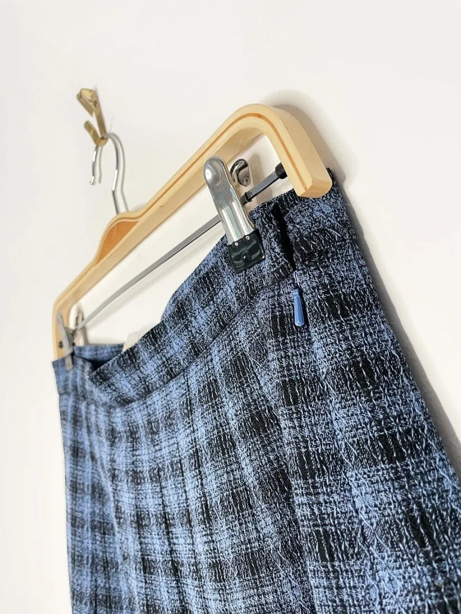 vintage aquascutum woven plaid pleated midi skirt sold by Good Market Thrift Store product image thumbnail 3