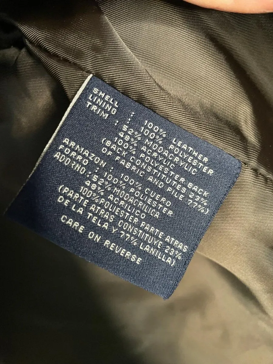 vintage 00s bill blass minimal zip leather jacket | made in India sold by Good Market Thrift Store product image thumbnail 5