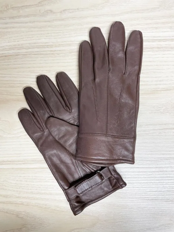 vintage sheep pleather gloves | lined sold by Good Market Thrift Store