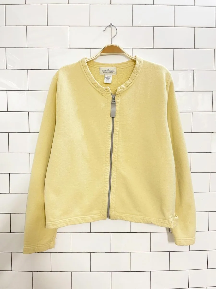 vintage 90s non-fiction full zip sweatshirt cardigan | the galt knitting co. sold by Good Market Thrift Store