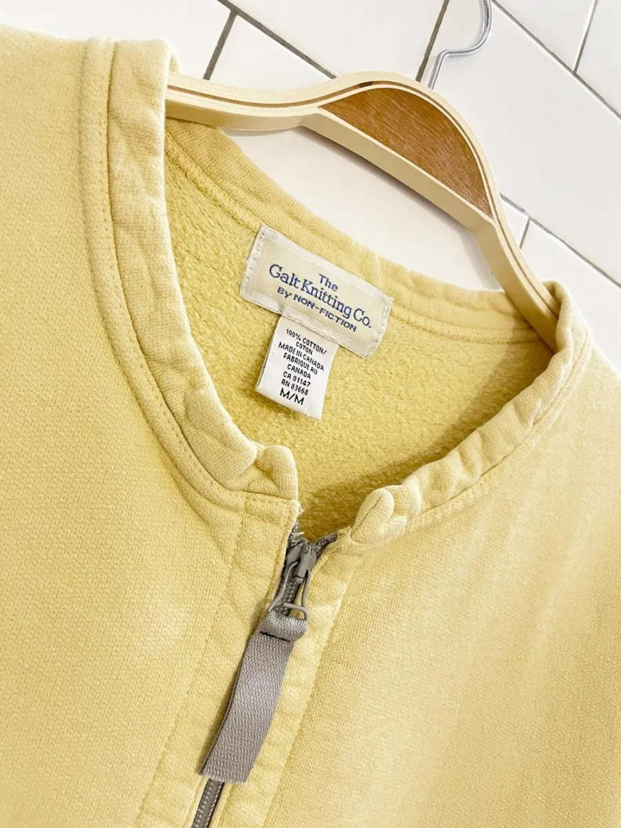 vintage 90s non-fiction full zip sweatshirt cardigan | the galt knitting co. sold by Good Market Thrift Store product image thumbnail 2