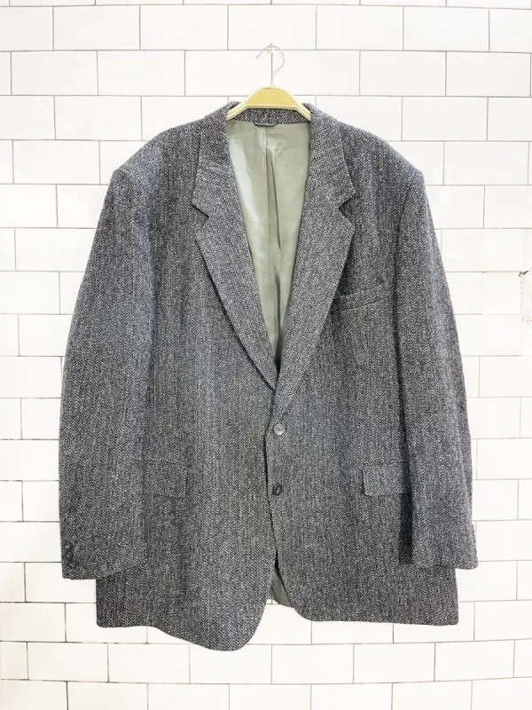 vintage 100% wool menswer blazer | george richards sold by Good Market Thrift Store