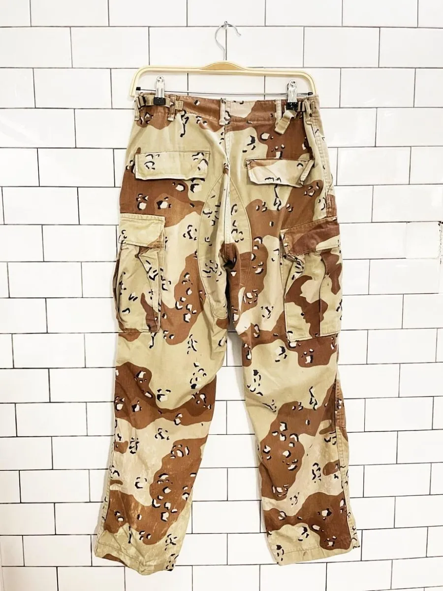 vintage 90s army desert camo cargo pants sold by Good Market Thrift Store product image thumbnail 5