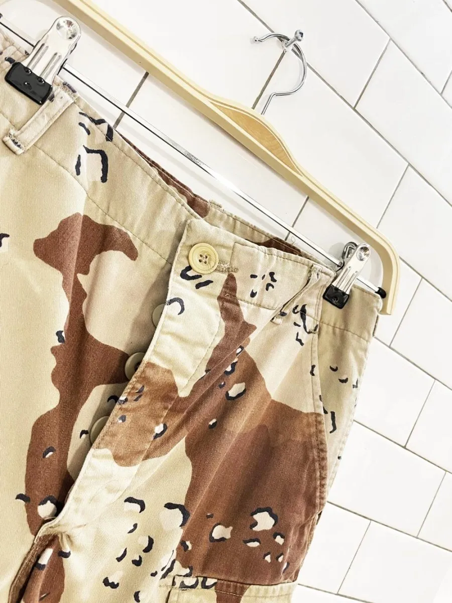 vintage 90s army desert camo cargo pants sold by Good Market Thrift Store product image thumbnail 3