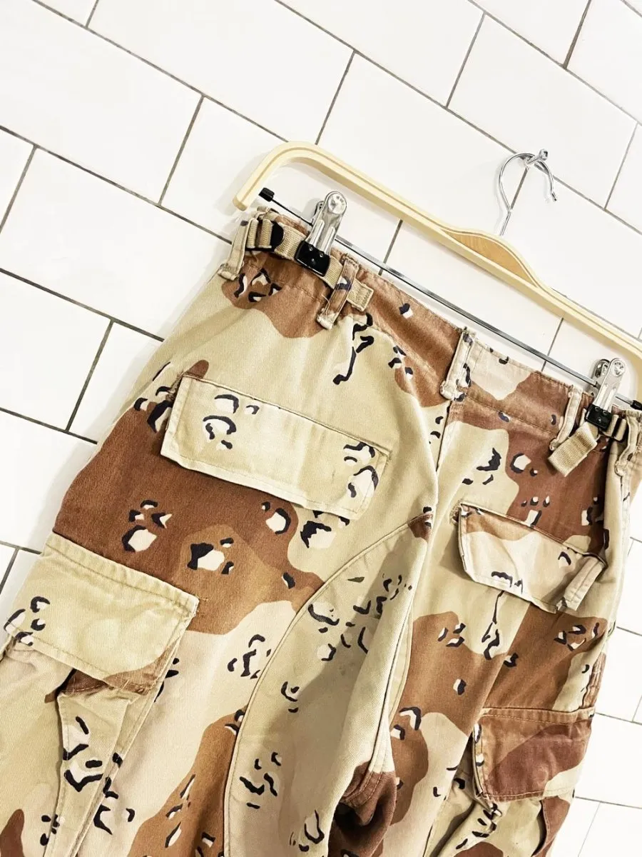 vintage 90s army desert camo cargo pants sold by Good Market Thrift Store product image thumbnail 2