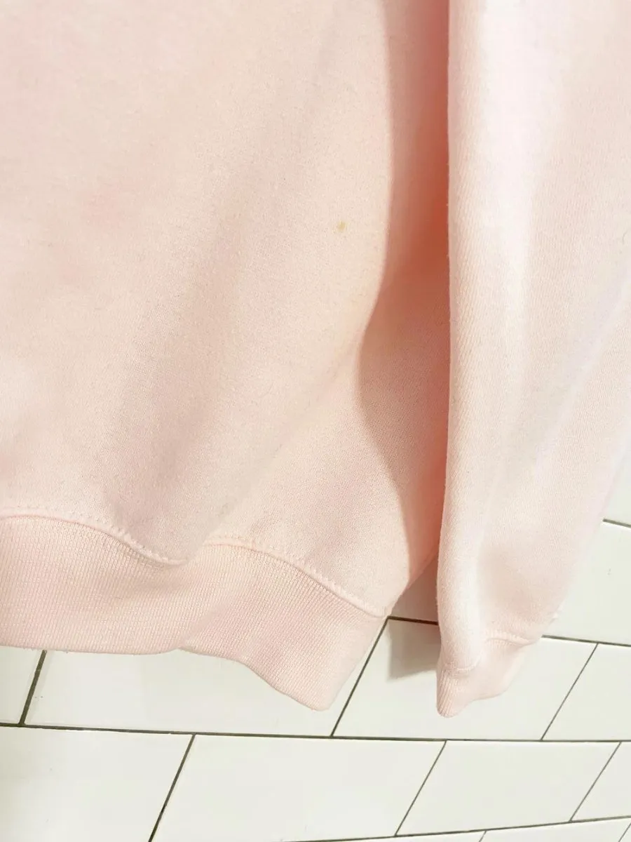 vintage 90s levi's white tab pink v-neck sweatshirt sold by Good Market Thrift Store product image thumbnail 3