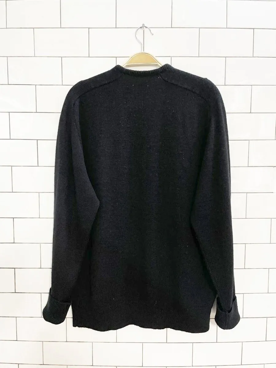 vintage crusaders rugby club crest knit wool sweater sold by Good Market Thrift Store product image thumbnail 4