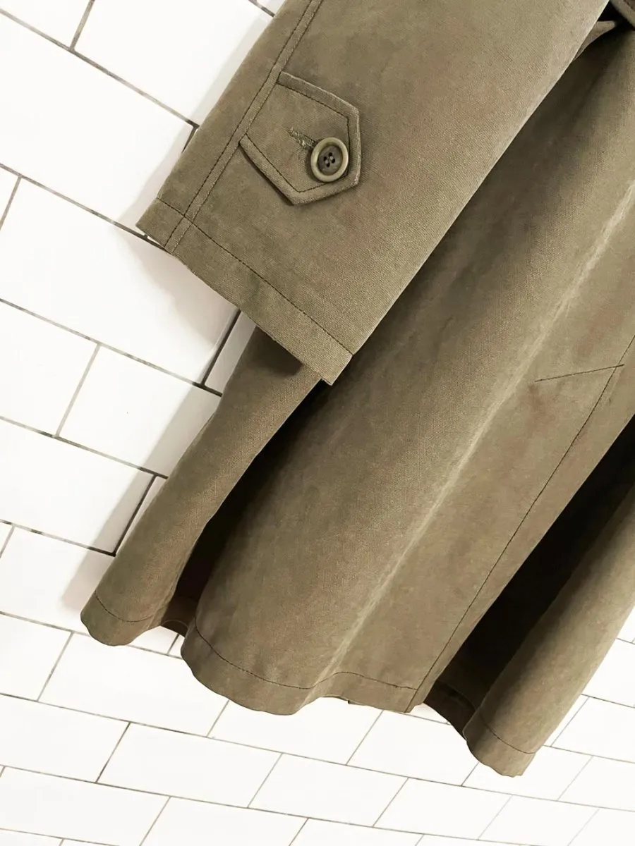 vintage marcona soft touch belted short trench coat sold by Good Market Thrift Store product image thumbnail 5