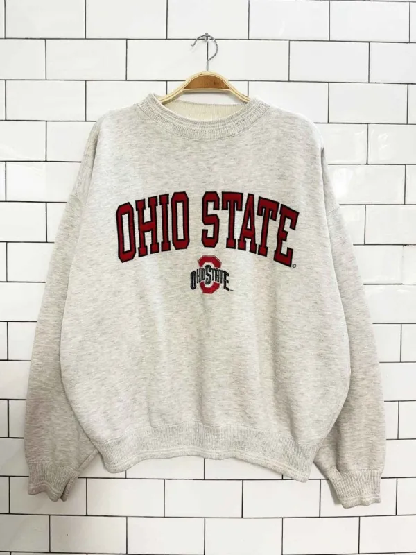 vintage 90s ohio state collegiate sweatshirt | team edition apparel sold by Good Market Thrift Store